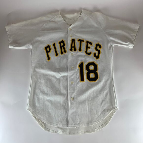 Andy Van Slyke Pittsburgh Pirates MLB Vintage Russell Athletic Jersey Mens Large